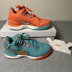 Nike LeBron NXXT Gen AMPD Mineral Blue Wild Mango Mens Size 9 FJ1566-401
